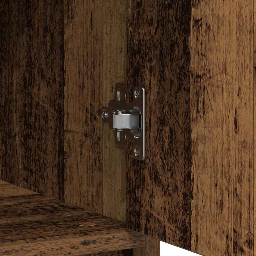 Sideboard with Drawer Old Wood 80x34x76 cm Engineered Wood